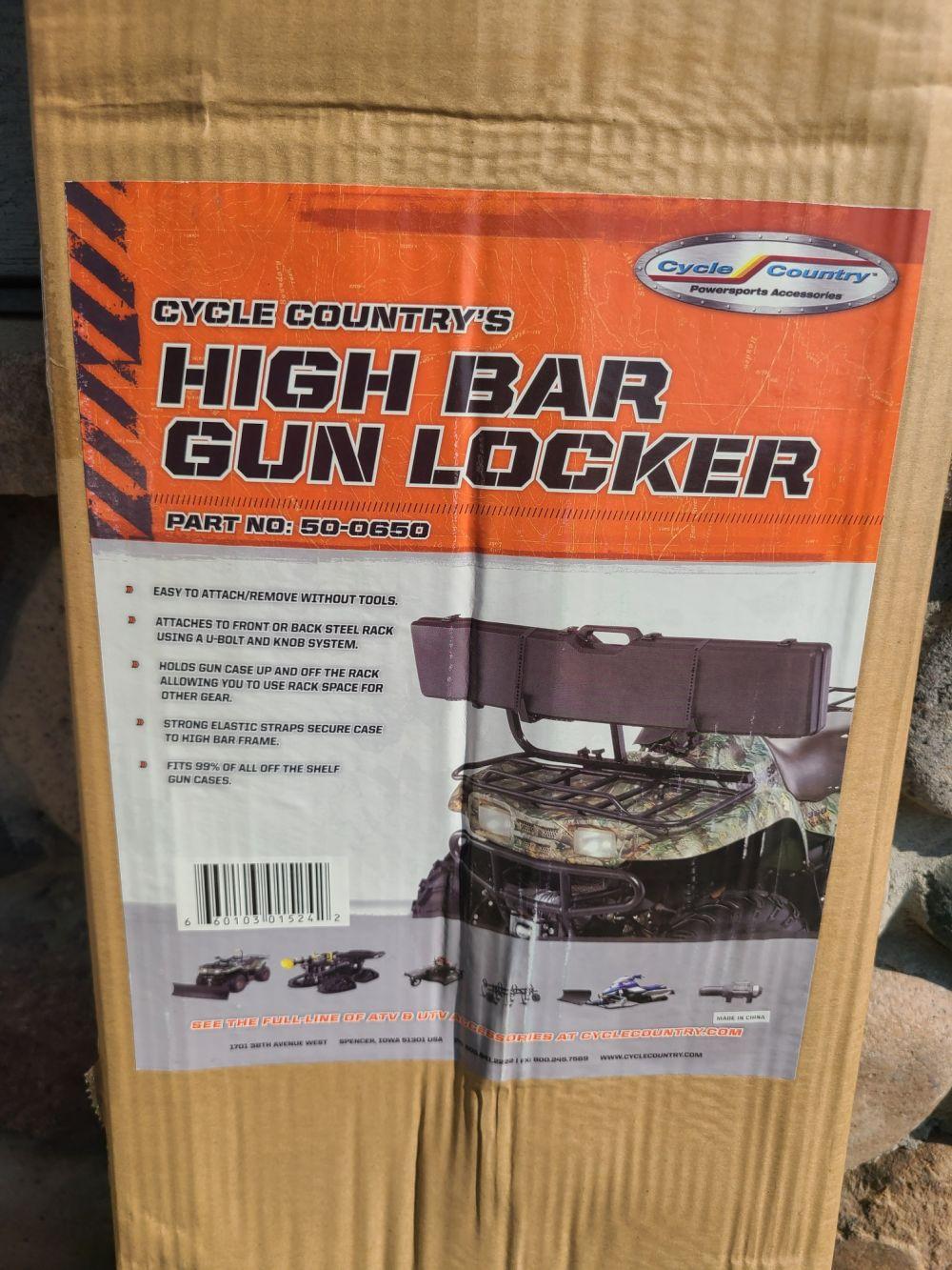 New Cycle Country high bar gun rack carrier for ATV